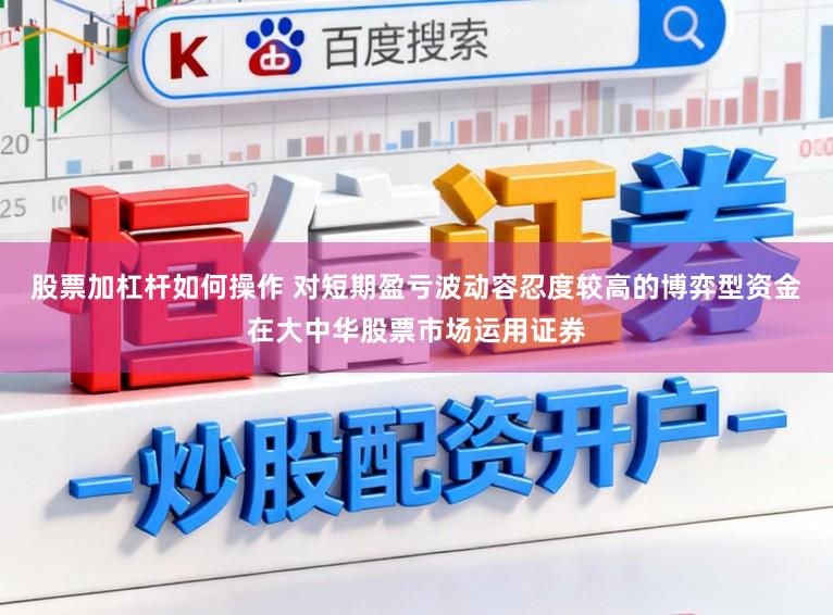 股票加杠杆如何操作 对短期盈亏波动容忍度较高的博弈型资金在大中华股票市场运用证券